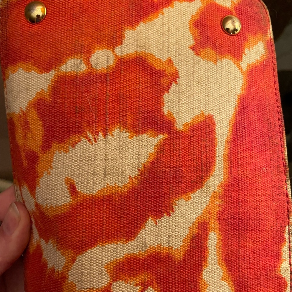 Michael Kors Vibrant Orange Tie-Dye Tote Bag - Picture 11 of 12